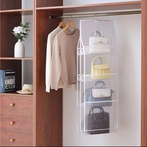 Space Saving Bag Organizers,Multi Layer Hanging Handbag Storage Purse Organizer